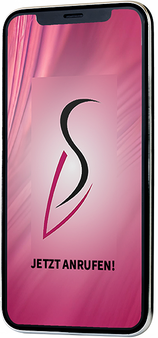 Smartphone mit Schöpfer-Logo – jetzt anrufen